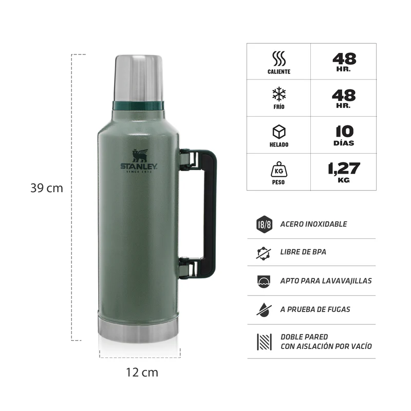 TERMO CLASICO STANLEY 2.3L - Imagen 2
